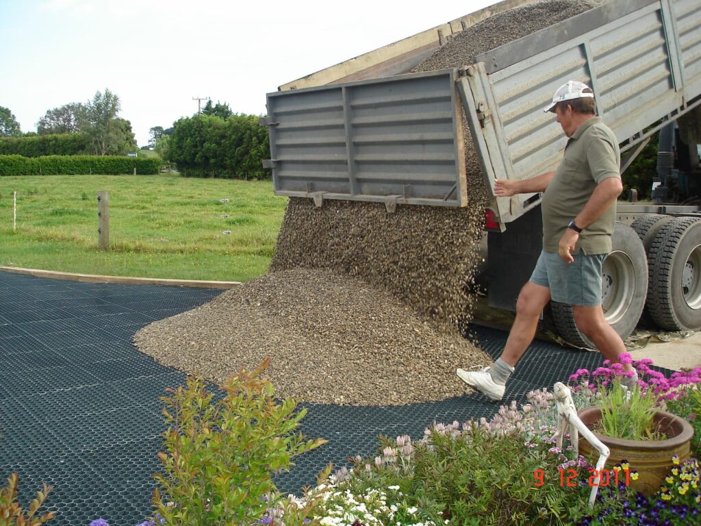 Natural Paving stone installation