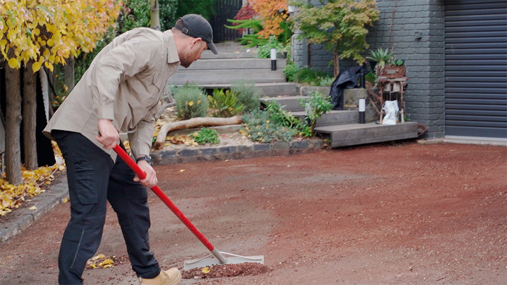 Natural Paving Permeable Pavers driveway installation