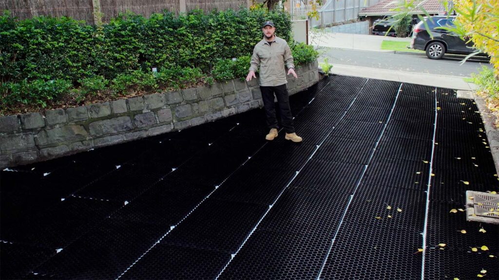 Permeable Paving on a driveway