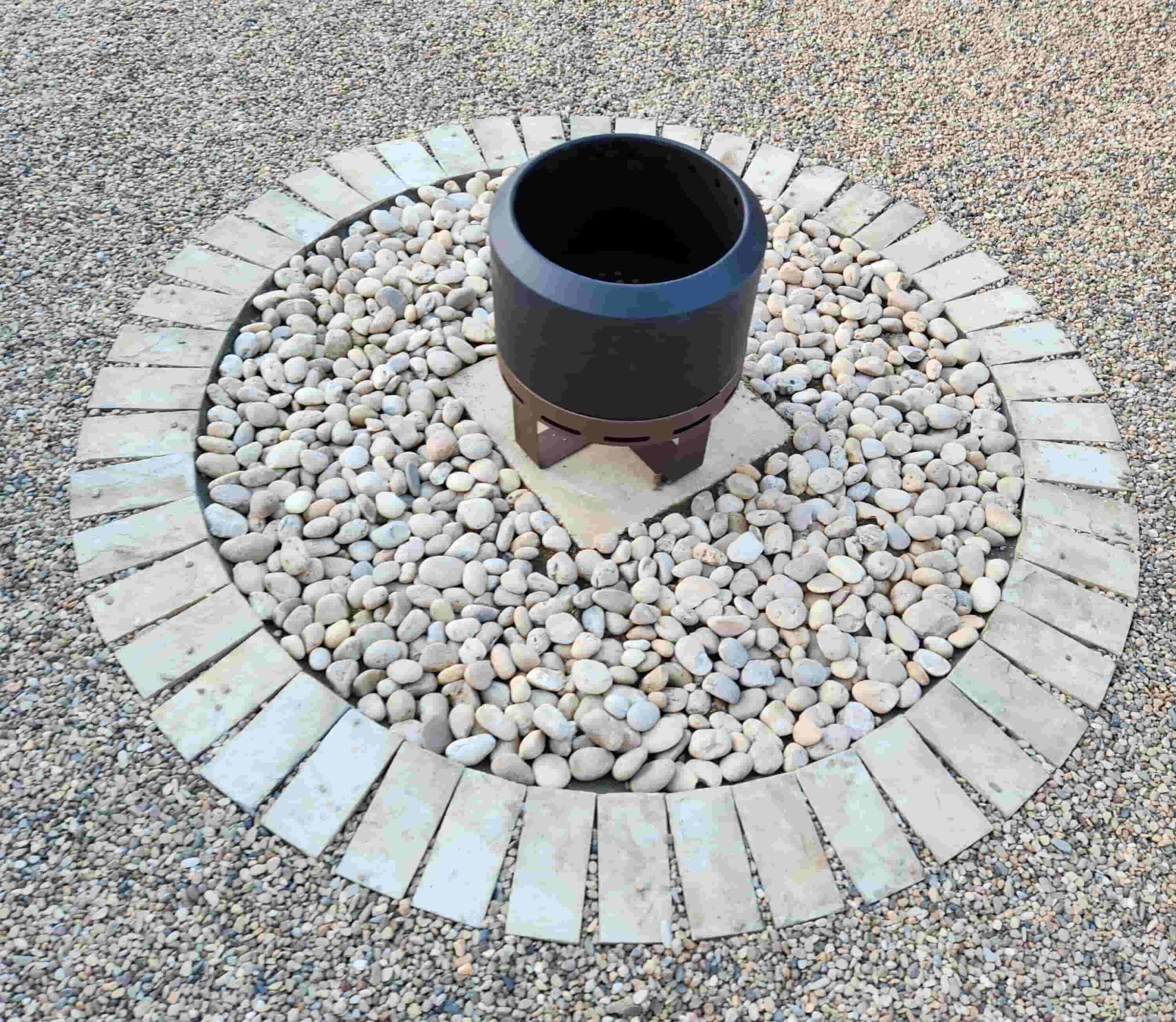 Fire Pit - permeable paving